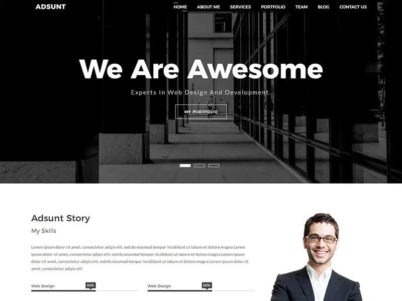 adsunt-one-page-portfolio-template