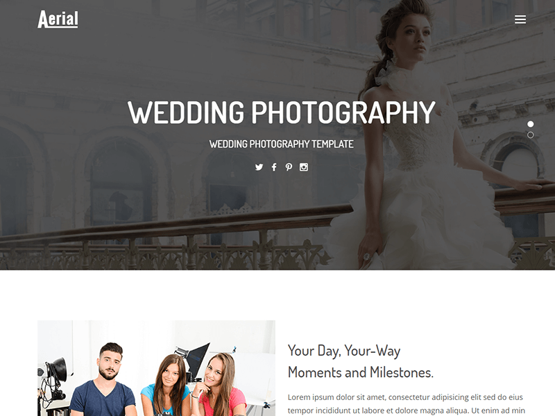 aerial-wedding-photography-html-template