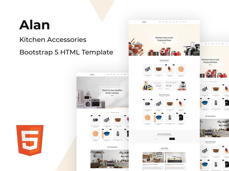 Alan – Kitchen Accessories Bootstrap 5 HTML Template