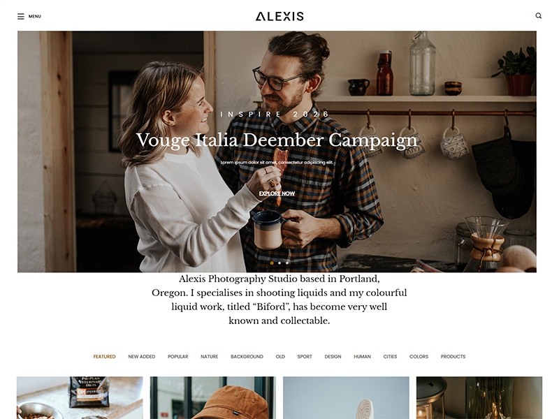 Alexis – Photography Responsive Bootstrap 5 Template