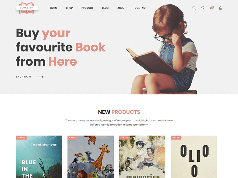 Boighor – Books Library eCommerce Store