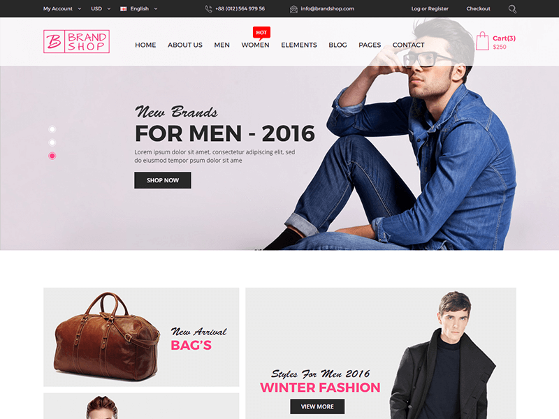 Brandshop – Fashion HTML Template