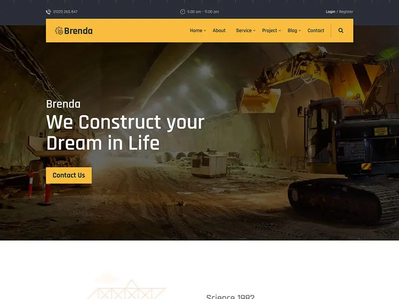 Brenda – Construction HTML5 Template