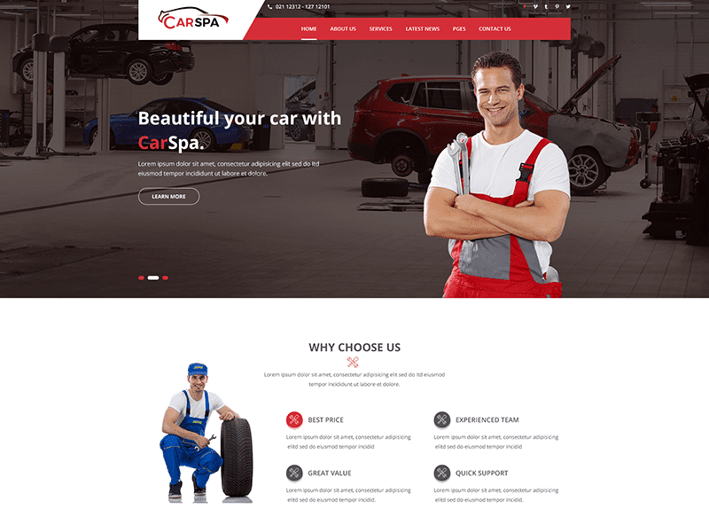 Carspa – Business HTML Template