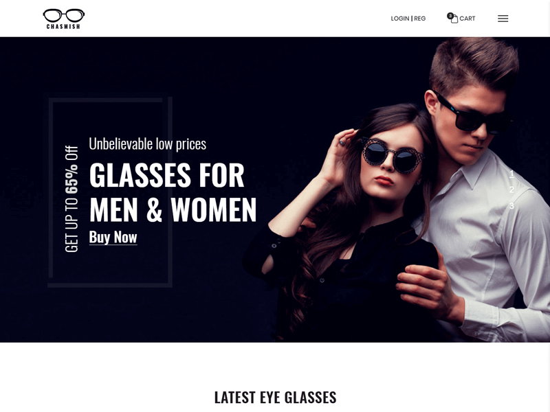Chasmish – Glasses Store HTML Template