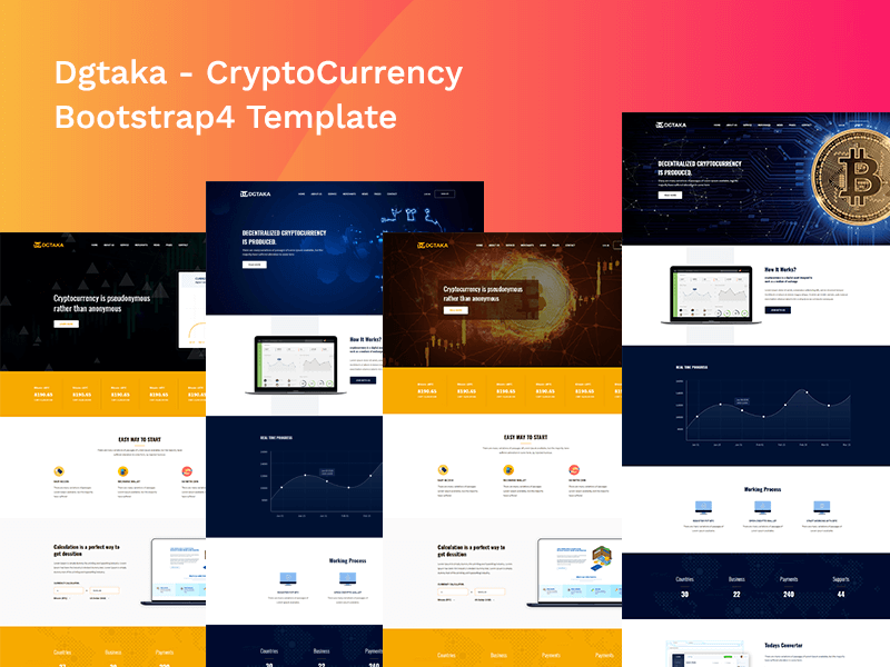 cryptocurrency bootstrap templates