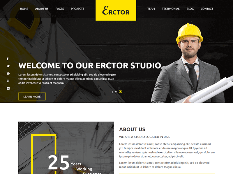 erctor-architecture-html-template