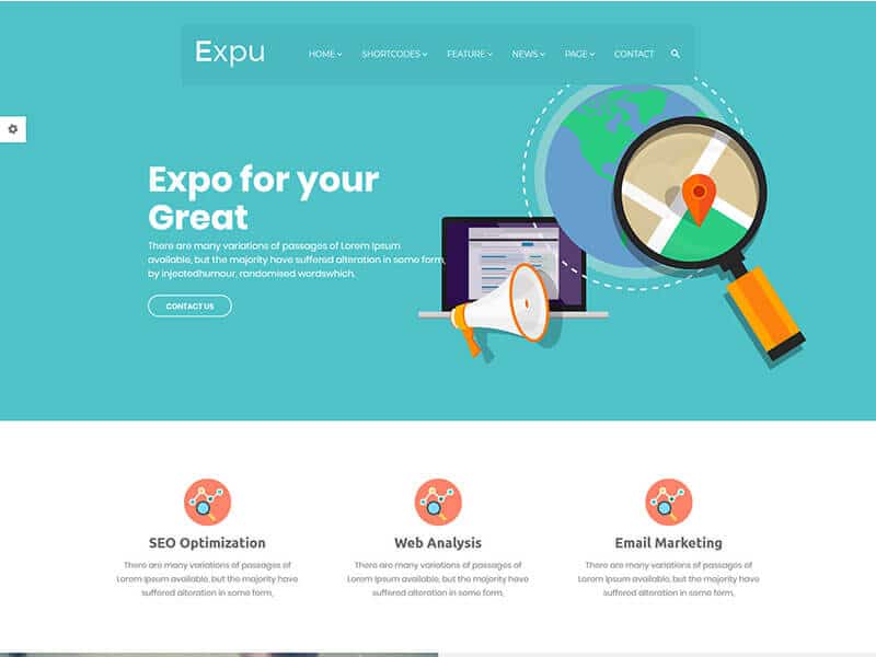 Expu – SEO & Marketing Bootstrap Template