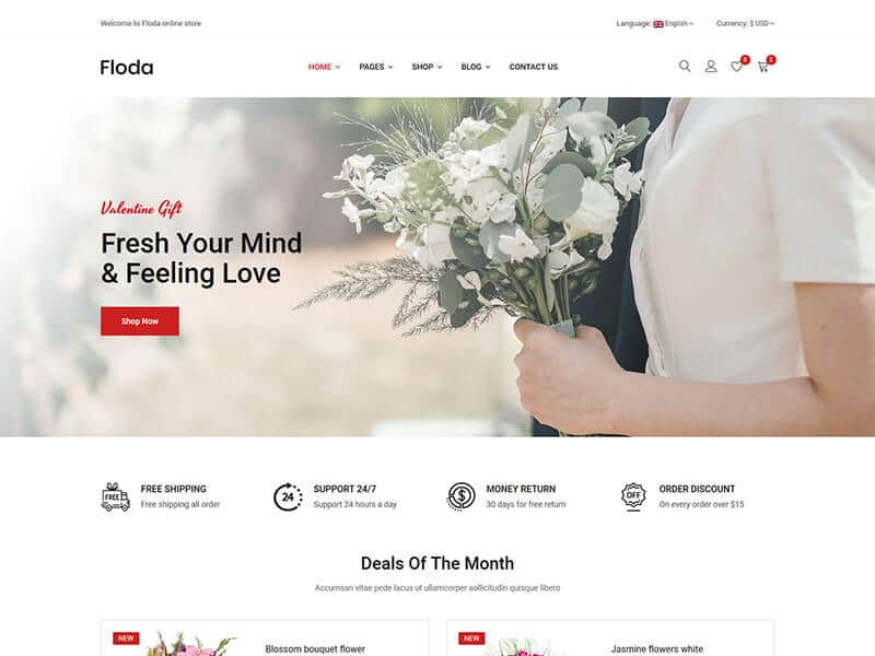 Floda – Flower Store HTML Template