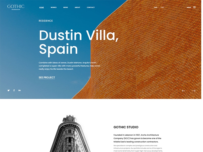 Gothic – Architecture Bootstrap 5 HTML Template