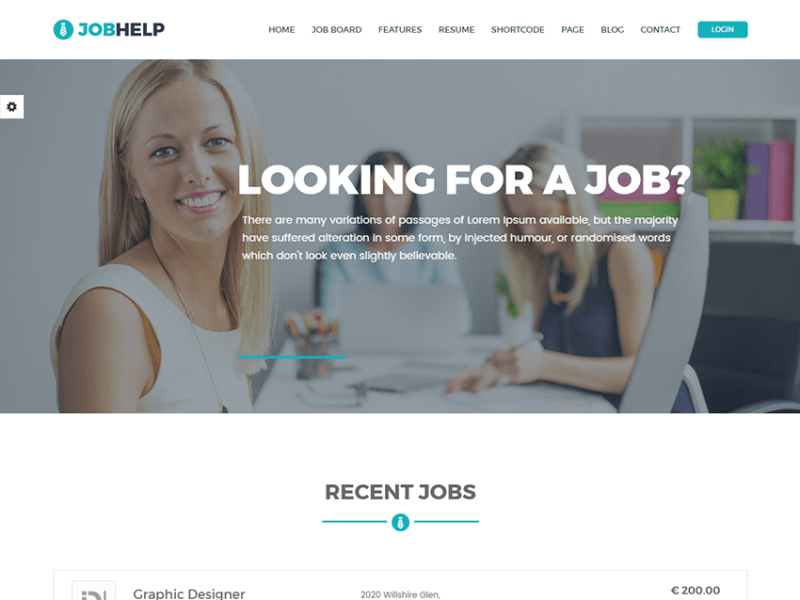 Jobhelp – Job Board Responsive HTML Template