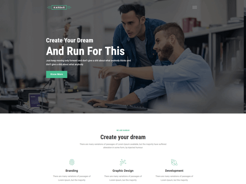 Karbar – Multipurpose HTML Template