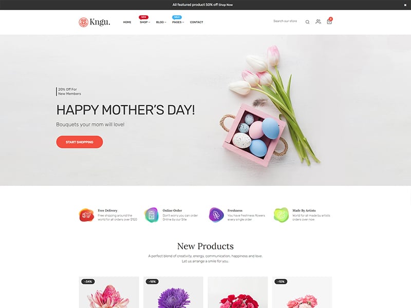 Kngu – Flower HTML Bootstrap 5 Template