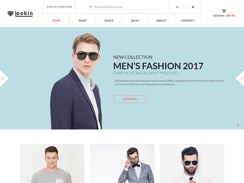 Lookin – Fashion eCommerce HTML Template