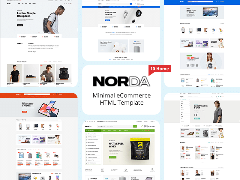 Norda – Minimal eCommerce HTML Template