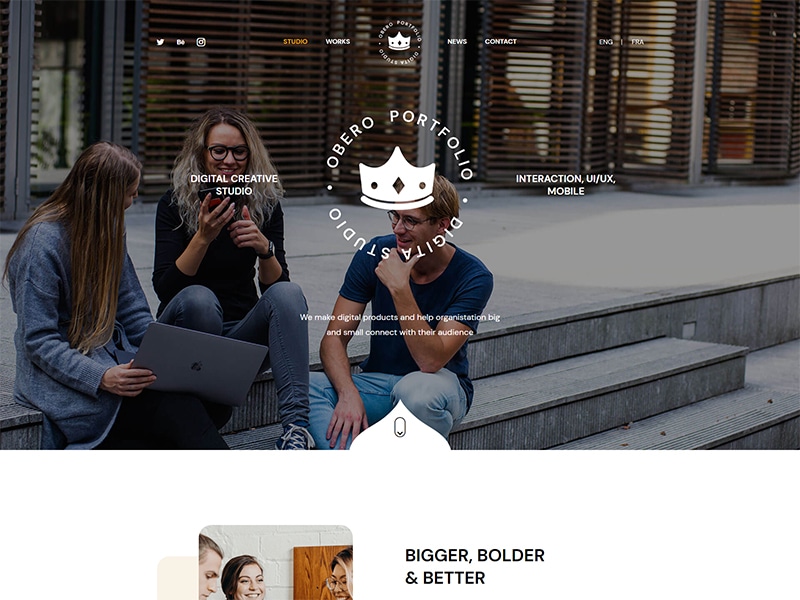 Obero – Digital Agency Bootstrap HTML Template