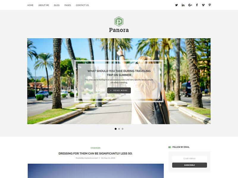 Panora – Blog HTML Template