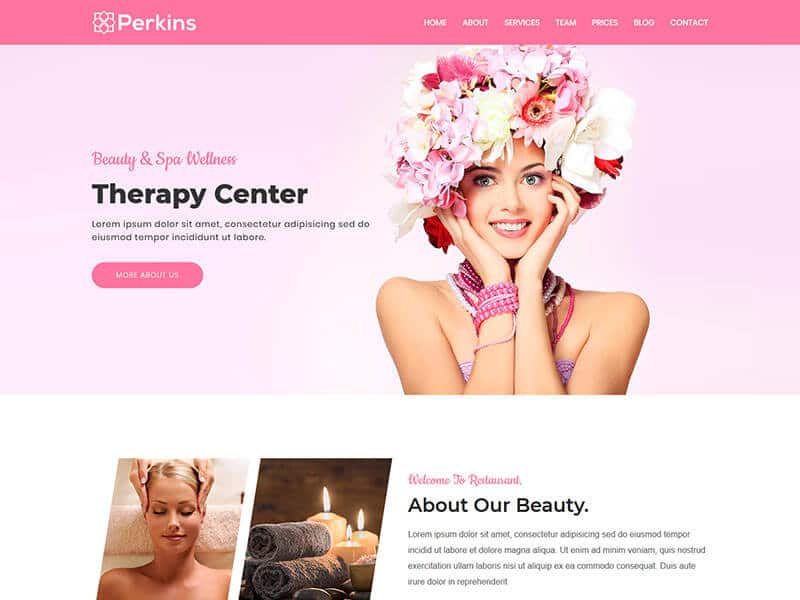 Perkins – Body & Spa Service HTML Template