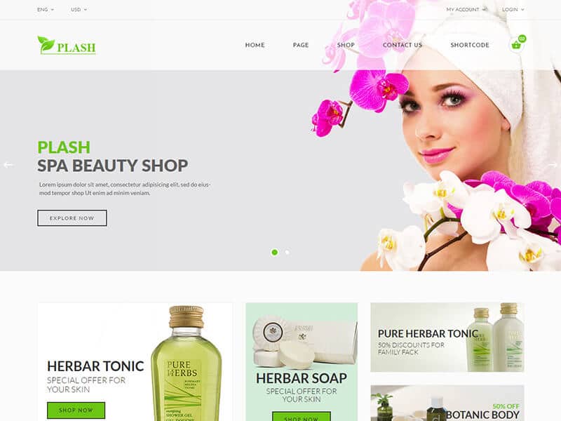 Plash – Spa Bootstrap Template