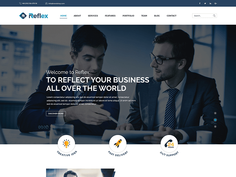 Reflex – Corporate Responsive HTML Template