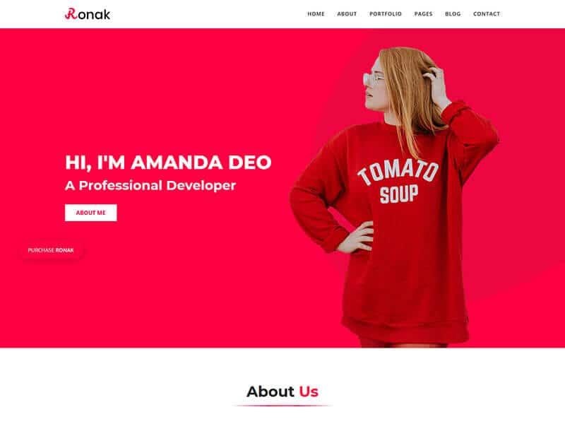 Ronok – Portfolio HTML Template