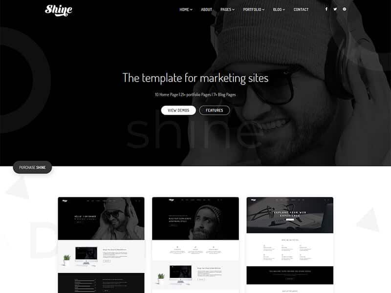 Shine – Creative Bootstrap Template