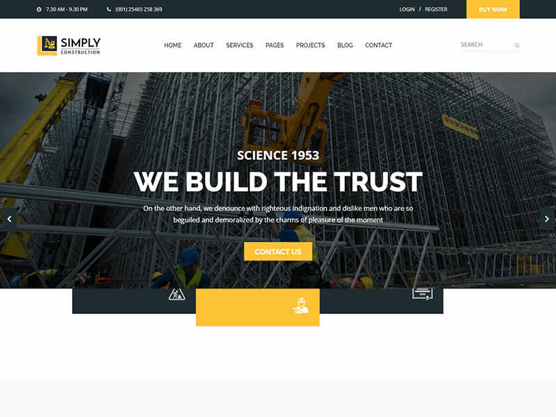 Simply – Construction HTML5 Template