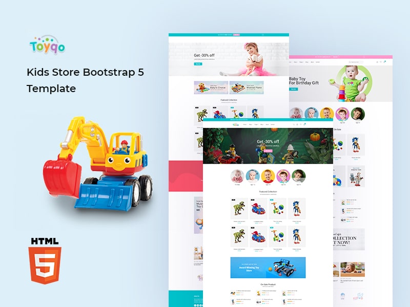 Toyqo – Kids Store Bootstrap 5 Template