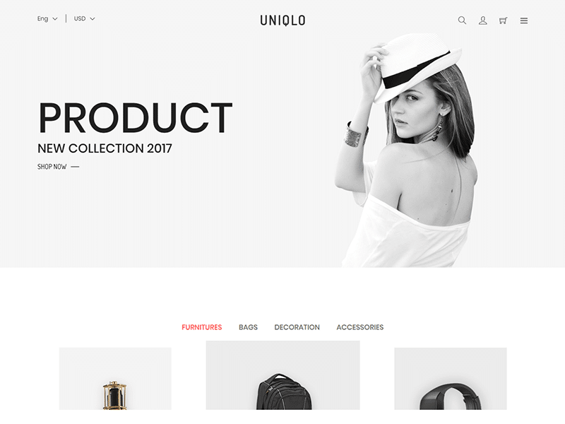 uniqlo-minimal-html-template