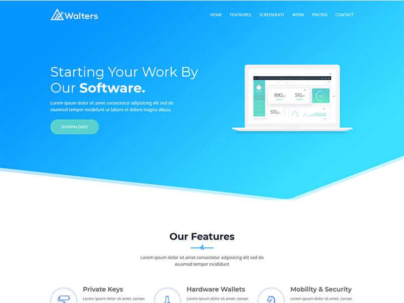 walters-software-business-landing-page-template
