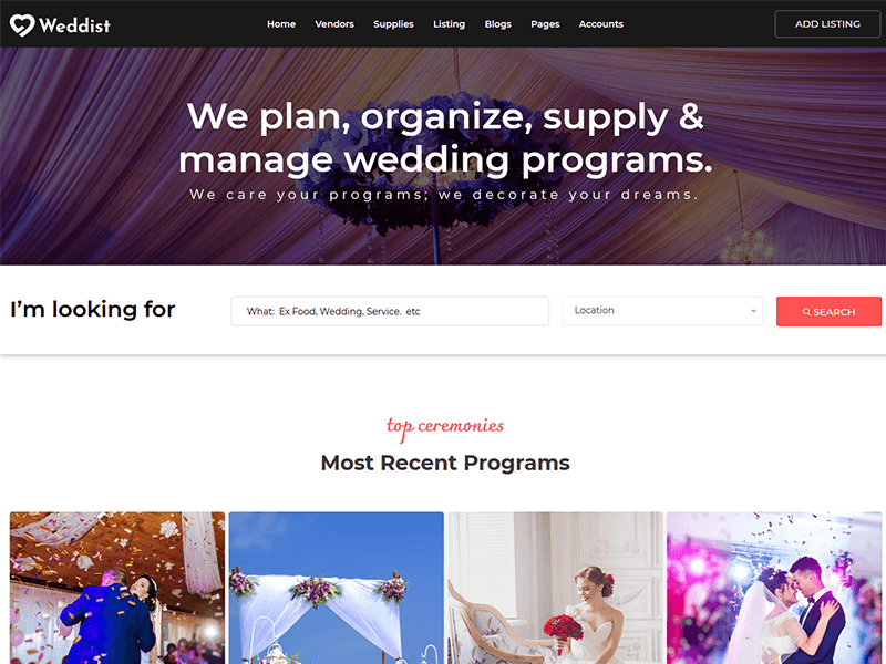 weddist-wedding-directoy-listing-bootstrap-template