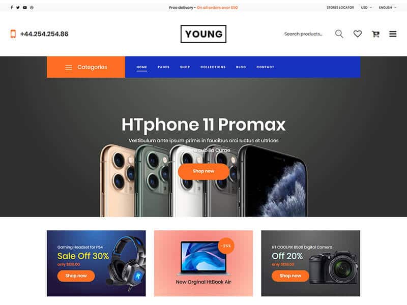 Young – Multipurpose eCommerce HTML Template